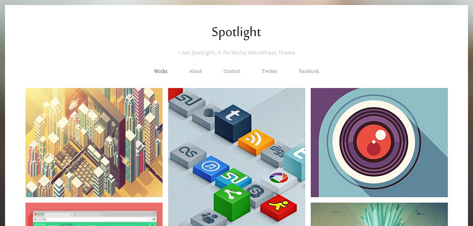 Spotlight - Free Portfolio WordPress Theme